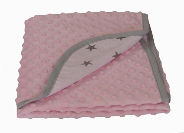 Tomi deka Minky hvězda 78x78 cm - růžová