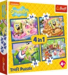 TREFL Puzzle SpongeBobův život 4v1