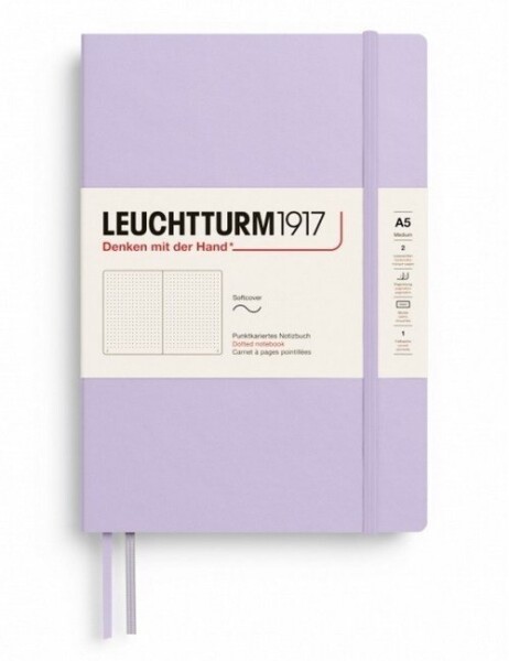 Lilac, Softcover, Medium (A5), 123 p., dotted