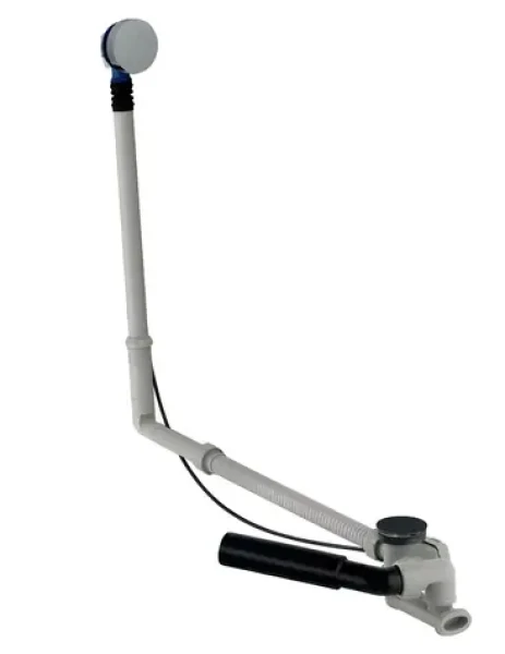 Geberit Vanová odtoková a přepadová souprava chrom / Odtoková souprava / 730 mm / bez napouštění / otočné ovládání (150.525.21.6)