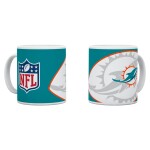 Hrnek Miami Dolphins NFL Shadow Logo & Shield (330 ml)