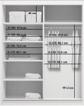 Šatní skříň Ska A6 XL Barva korpusu: Grafit, Rozměry: 150 cm, Dveře: Dub sonoma