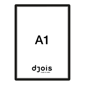 Djois samolepicí rámeček - Magneto, A1, černý, 1 ks
