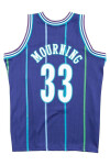 Mitchell & Ness Pánský dres Charlotte Hornets NBA Alonzo Mourning #33 Swingman - Fialová Velikost: M