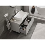 MEXEN/S - Orio koupelnová skříňka pod umyvadlo 100 cm s deskou, 1 šuplík, šedá mat 91A10-10047-1-BFC62