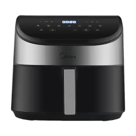 Midea MAD55000ADK0 stříbrná / Horkovzdušná fritéza / 1900 W / objem 5.5 l (MAD55000ADK0)