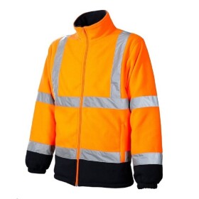 Mikina REF 402 H8920 HI-VIZ fleecová reflexní oranžová S oranžová