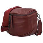Stylová dámská koženková kabelko-ledvinka Ergitta Newa, vínová