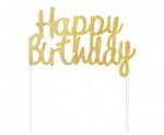 Dortisimo Godan zápich do dortu zlatý Happy Birthday