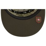 New Era Pánská kšiltovka San Francisco 49ers NFL 2025 Salute to Service 9FIFTY Split Panel Trucker Snapback