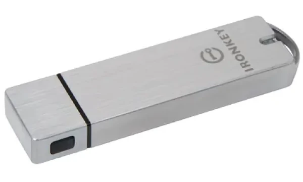 Kingston IronKey enterprise S1000 64GB / Flash Disk / USB 3.0 / čtení: 400MBs / zápis: 300MBs / stříbrná (IKS1000E/64GB)