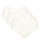 SLOGGI GO DAILY COTTON – 3× vysoký pas z kartáčované bio bavlny Sloggi SILK WHITE XXL