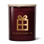 SKANDINAVISK JUL 65 g - SKANDINAVISK Vonná svíčka ve skle JUL Gold (Vánoce) 65 g – speciální edice, červená barva, sklo