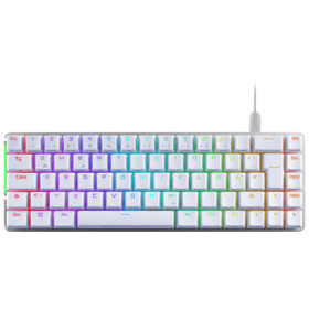 ASUS ROG Falchion Ace bílá / Herní klávesnice / mechanická / ROX NX RED / RGB / USB / DE Layout (90MP0346-BKDA11)