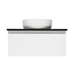 Koupelnová skříňka s deskou z umělého kamene SAT Evolution 78x30x44,8 cm bílá mat SATEVO80WMTK SATEVO80WMTK