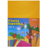 Vlnitá lepenka B4 žlutá - rovná vlna, 10ks