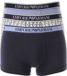 Pánské boxerky 3Pack 112131 4R717 modré Emporio Armani