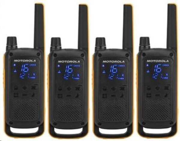 Motorola TLKR T82 Extreme QuadPack / 4x vysílačka / LCD / dosah 10km / 16 kanálů + 121 kódů (B8P00810YDEMAQ)