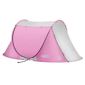 NILS Camp NC3043 růžový / Plážový stan / 220 x 120 x 95 cm (5907695523683)