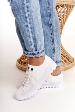 Women's Sneakers On Chunky Sole BIG STAR White Velikost: