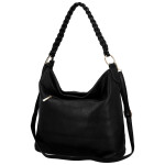 Moderní dámská koženková kabelka na rameno Bonnie, černá