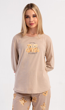 Dámské pyžamo dlouhé Vienetta Secret Monika