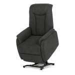 Polohovací křeslo, elektrické kabelové ovládání, šedá, látka, TV-L8963 GREY2
