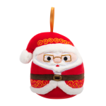 Squishmallows Vánoční ozdoba Santa brýlemi Nick, 10 cm