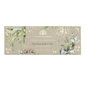 The English Soap Company Dárková sada mýdel Under the Mistletoe – 3 x 100 g, béžová barva, papír