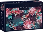 INTERDRUK Puzzle Secret Garden: Koi kapři a chryzantémy