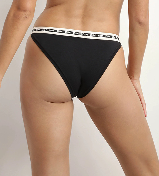 Dámská tanga DIM ICONS THONG - DIM - černá M