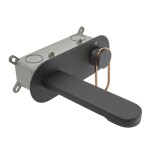 Umyvadlová baterie SAT Fusion včetně podomítkového tělesa černá/bronz SATBSFU101CPCBR SATBSFU101CPCBR