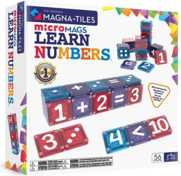 MAGNA-TILES® Magnetická stavebnice microMAGS Learn Numbers