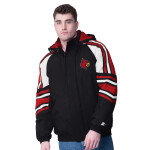Starter Pánská bunda Louisville Cardinals NCAA Frontier Hooded Jacket Velikost: S