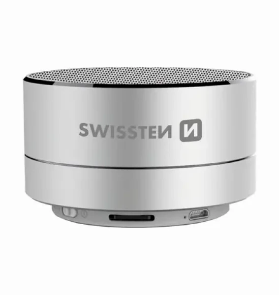 SWISSTEN i-METAL stříbrná / Bluetooth reproduktor / 3W / 300mAh (52104432)