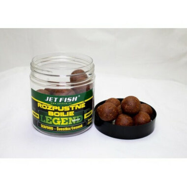 Jet Fish Boilies Legend Range Seafood Švestka/Česnek 250ml 24mm (000128)