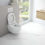 Kielle - Oudee Závěsné WC se sedátkem SoftClose, Vortex Rimless, bílá 30102004