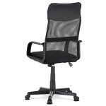 Kancelářská židle, houpací mechanismus, černá síťovina, KA-L601 BK
