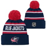 Outerstuff Dětská Zimní Čepice Columbus Blue Jackets Jacquard Cuffed Knit With Pom