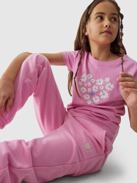 Dívčí tričko organické bavlny 4F růžové