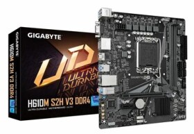 GIGABYTE H610M S2H V3 DDR4 / H610M / LGA 1700 / 2x DDR4 / PCIEx16 / 1x GLAN / mATX (H610M S2H V3 DDR4)