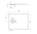 CERSANIT - Sada C252 sprchová vanička obdélníková TAKO SLIM 120x90x4,5 + sifon VIR S208-003