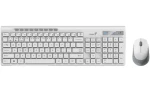 GENIUS SlimStar 8230 bílá / Bezdrátový set Bluetooth + 2.4GHz / USB / CZ+SK layout (31340015403)