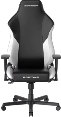 DXRacer DRIFTING XL Herní židle černo-bílá / 130-140 cm / syntetická kůže / 125 kg / 3D-Područky (1052150)