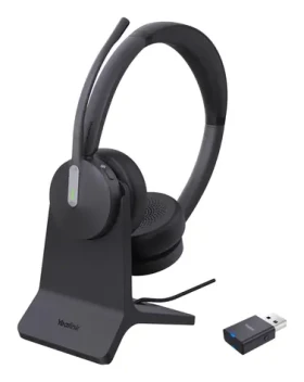 Yealink WH64 Dual / Stereo náhlavní souprava / On-ear / mikrofon (WH64 HYBRID DUAL WITH CHARGING STAND TEA)