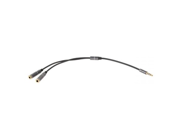 Kabel Jack 3.5 konektor 4 pin/2xJack 3.5 zdířka stereo