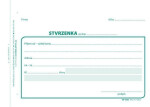 Stvrzenka, A6, 100 listů, NCR
