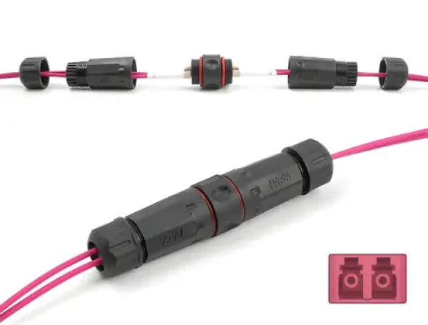DeLock Optická spojka LC Duplex voděodolná / Spojka / OM4 Multimode (87879)