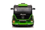 Mamido Dětský elektrický kamion Mercedes Axor LCD MP4 s návěsem zelený