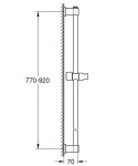 GROHE - Vitalio Universal Sprchová tyč 90 cm, matná černá 269612431